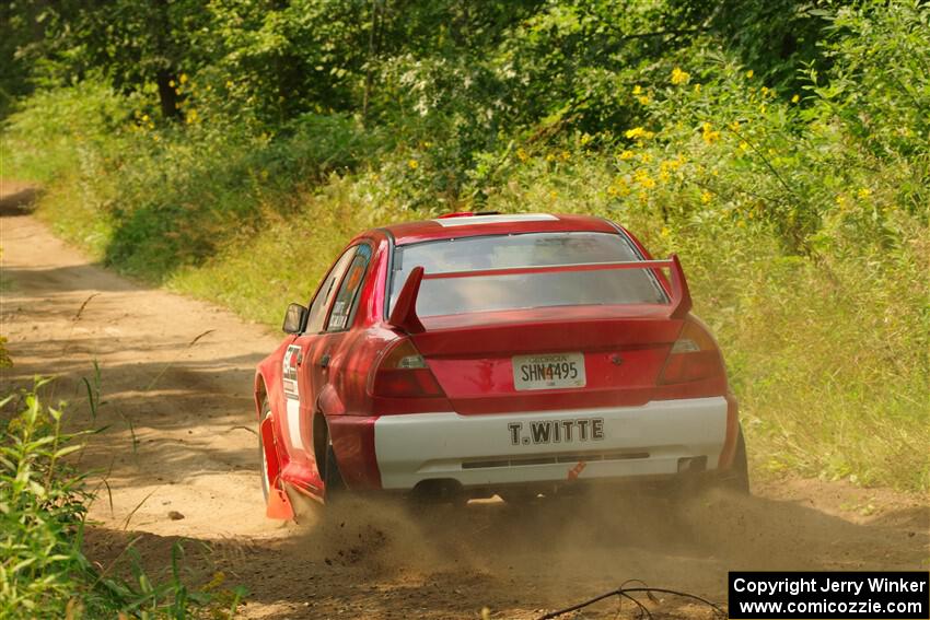 Tyler Witte / Cindi Carlson Mitsubishi Lancer Evo IV on SS2, Thorpe Tower I.