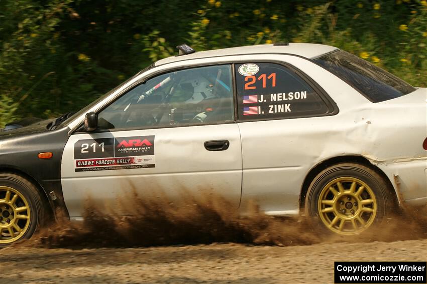 Jack Nelson / Isaac Zink Subaru Impreza on SS2, Thorpe Tower I.