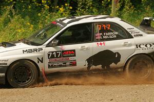 Peter Farrow / Ian Nelson Subaru WRX on SS2, Thorpe Tower I.