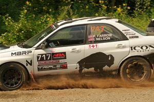 Peter Farrow / Ian Nelson Subaru WRX on SS2, Thorpe Tower I.