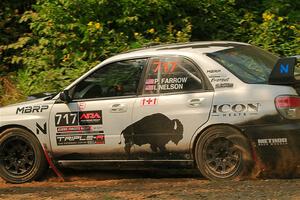 Peter Farrow / Ian Nelson Subaru WRX on SS2, Thorpe Tower I.