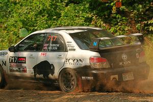 Peter Farrow / Ian Nelson Subaru WRX on SS2, Thorpe Tower I.