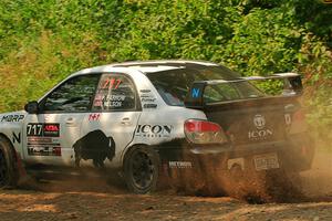 Peter Farrow / Ian Nelson Subaru WRX on SS2, Thorpe Tower I.