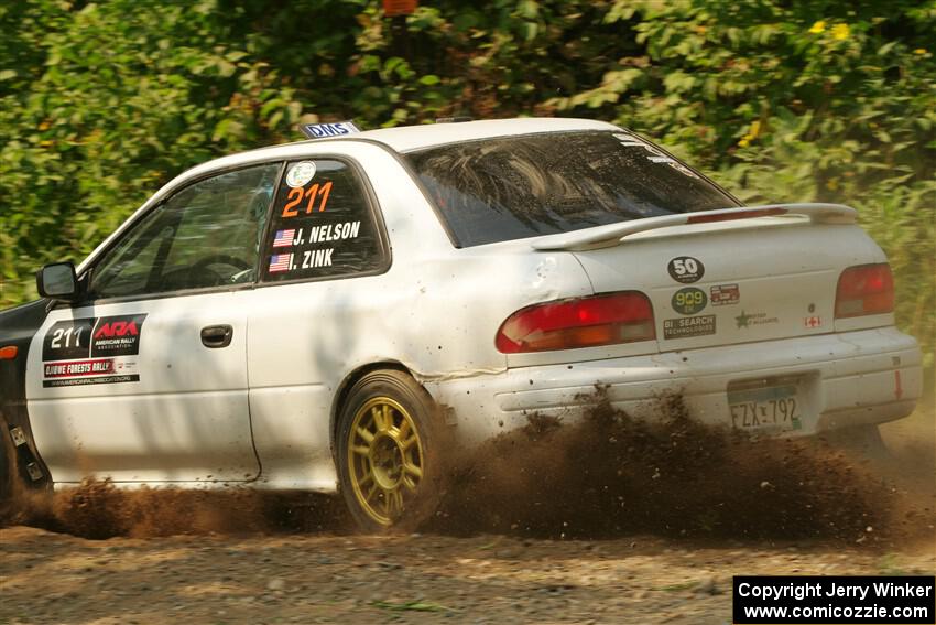 Jack Nelson / Isaac Zink Subaru Impreza on SS2, Thorpe Tower I.