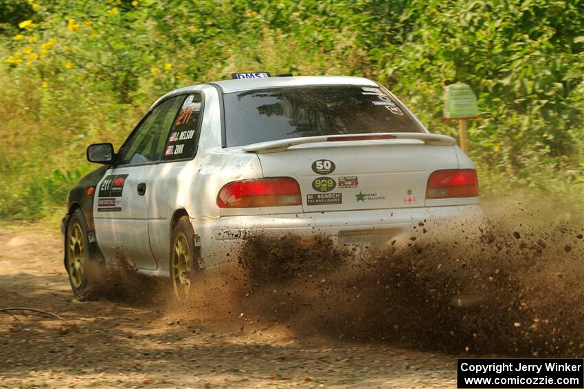 Jack Nelson / Isaac Zink Subaru Impreza on SS2, Thorpe Tower I.