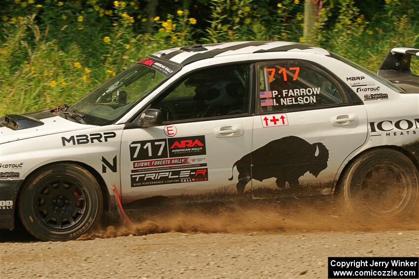 Peter Farrow / Ian Nelson Subaru WRX on SS2, Thorpe Tower I.