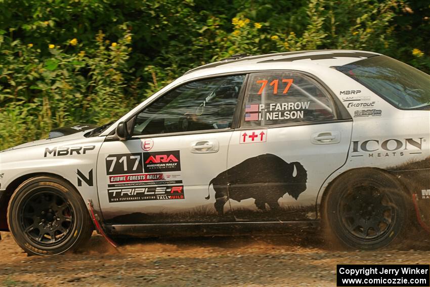 Peter Farrow / Ian Nelson Subaru WRX on SS2, Thorpe Tower I.