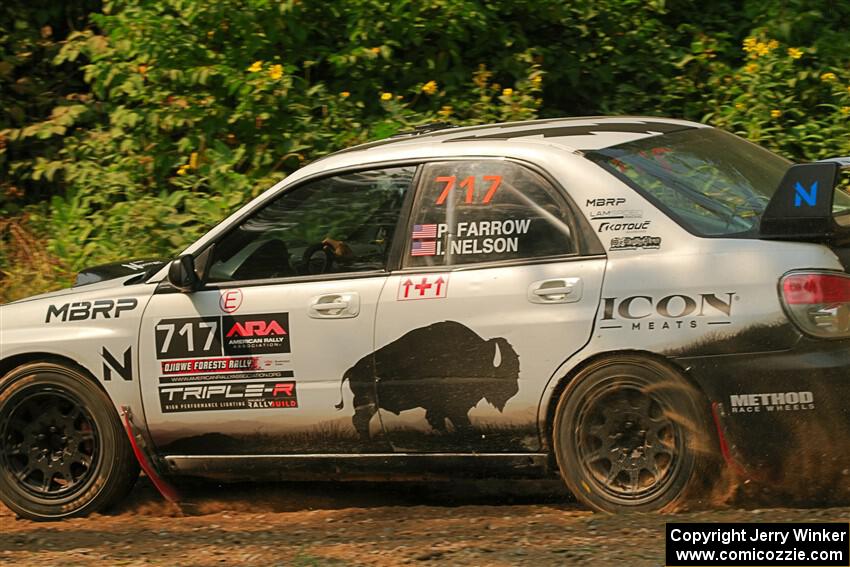 Peter Farrow / Ian Nelson Subaru WRX on SS2, Thorpe Tower I.