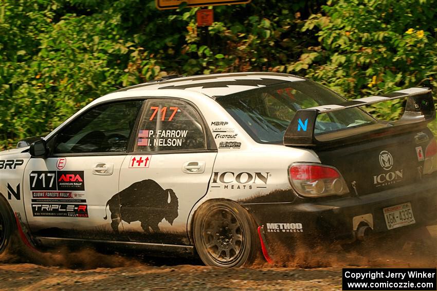 Peter Farrow / Ian Nelson Subaru WRX on SS2, Thorpe Tower I.