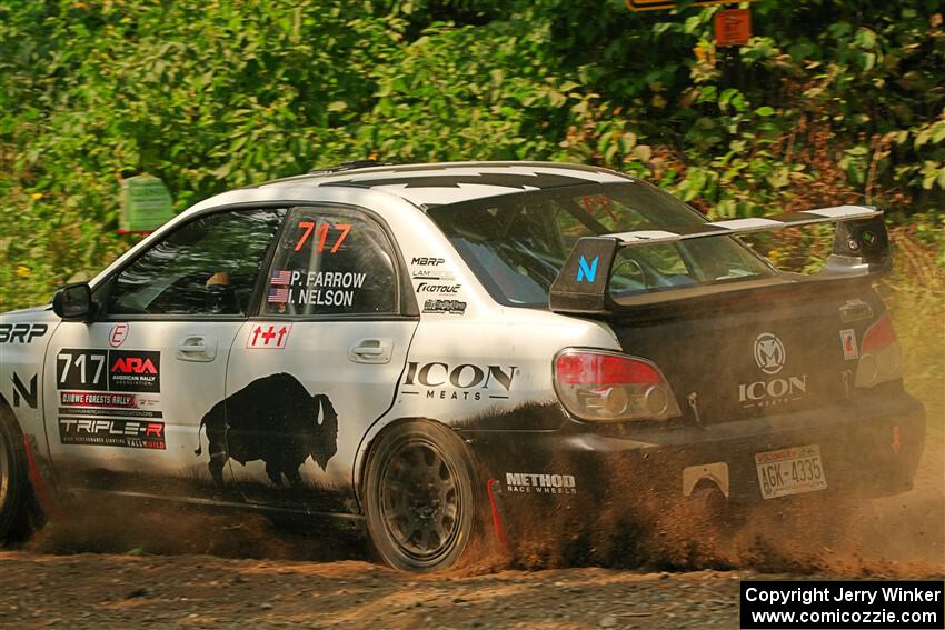 Peter Farrow / Ian Nelson Subaru WRX on SS2, Thorpe Tower I.