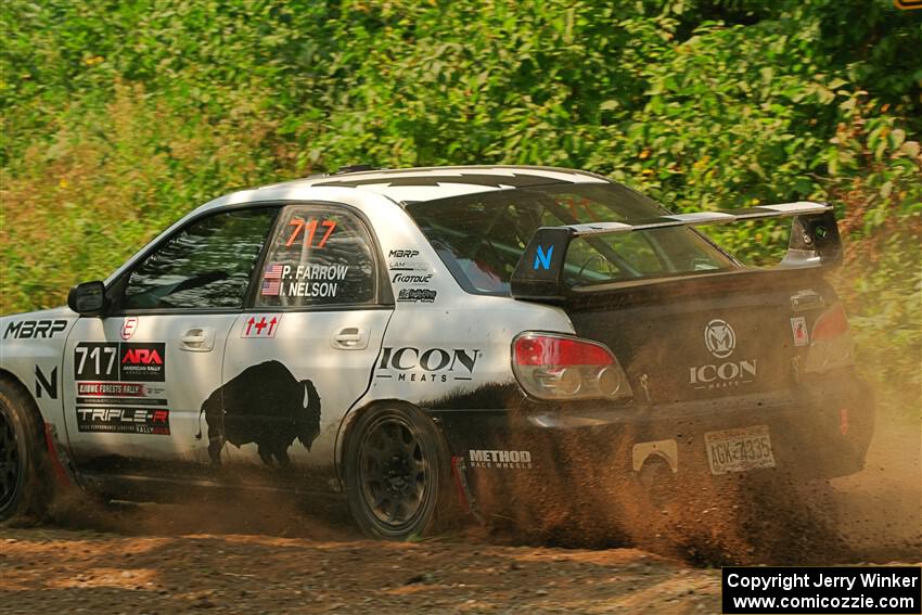 Peter Farrow / Ian Nelson Subaru WRX on SS2, Thorpe Tower I.