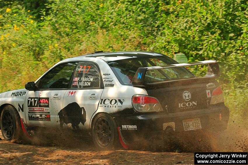 Peter Farrow / Ian Nelson Subaru WRX on SS2, Thorpe Tower I.