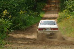 Erich Hopf / Calvin Gehlhausen Dodge Colt on SS2, Thorpe Tower I.