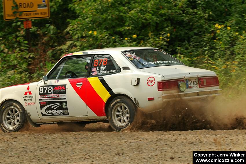 Erich Hopf / Calvin Gehlhausen Dodge Colt on SS2, Thorpe Tower I.