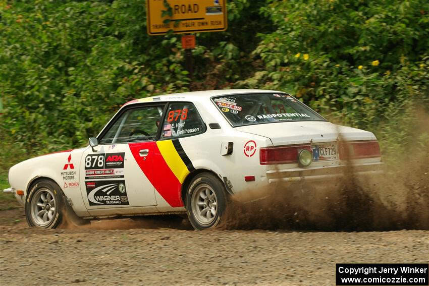 Erich Hopf / Calvin Gehlhausen Dodge Colt on SS2, Thorpe Tower I.