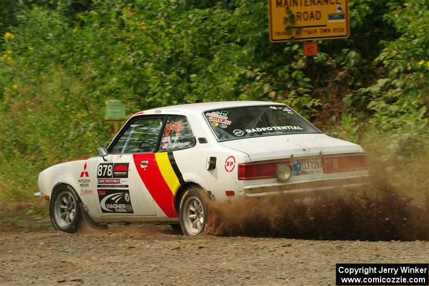 Erich Hopf / Calvin Gehlhausen Dodge Colt on SS2, Thorpe Tower I.