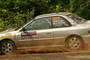 Madelyn Tabor / Sophia McKee Subaru Impreza 2.5RS on SS2, Thorpe Tower I.