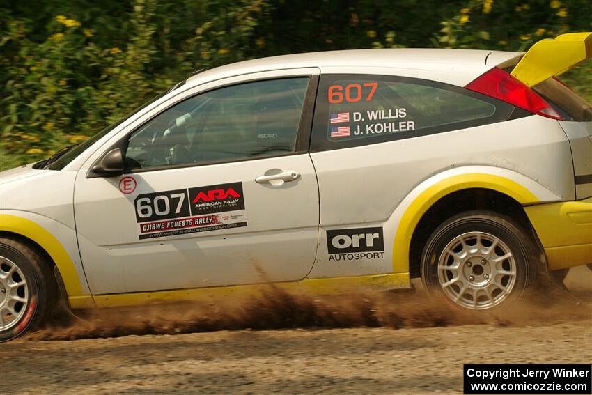 Drake Willis / Jacob Kohler Ford Focus ZX3 on SS2, Thorpe Tower I.