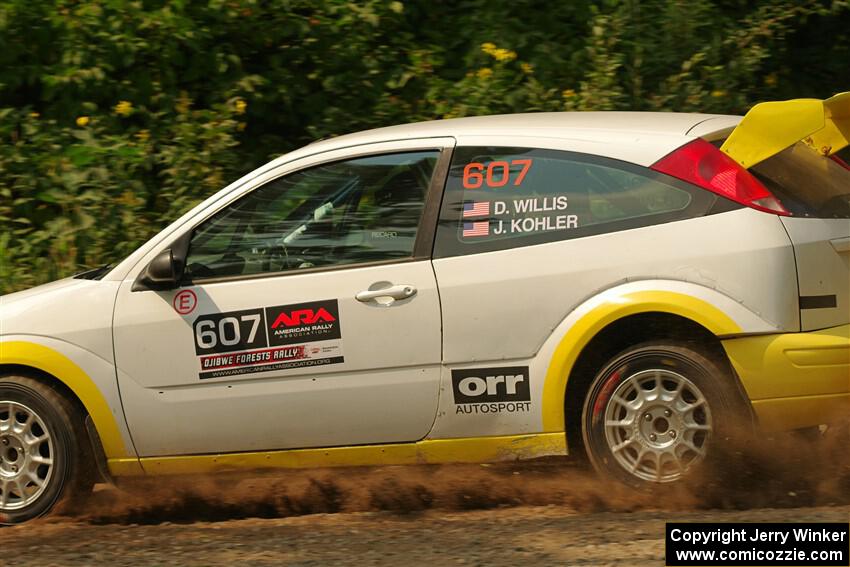 Drake Willis / Jacob Kohler Ford Focus ZX3 on SS2, Thorpe Tower I.