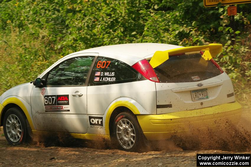 Drake Willis / Jacob Kohler Ford Focus ZX3 on SS2, Thorpe Tower I.