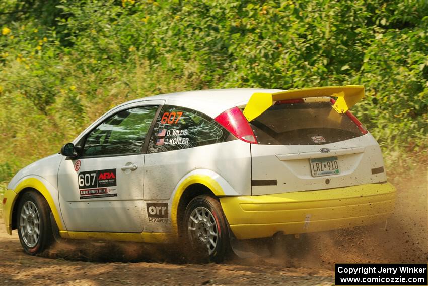 Drake Willis / Jacob Kohler Ford Focus ZX3 on SS2, Thorpe Tower I.