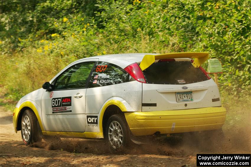 Drake Willis / Jacob Kohler Ford Focus ZX3 on SS2, Thorpe Tower I.