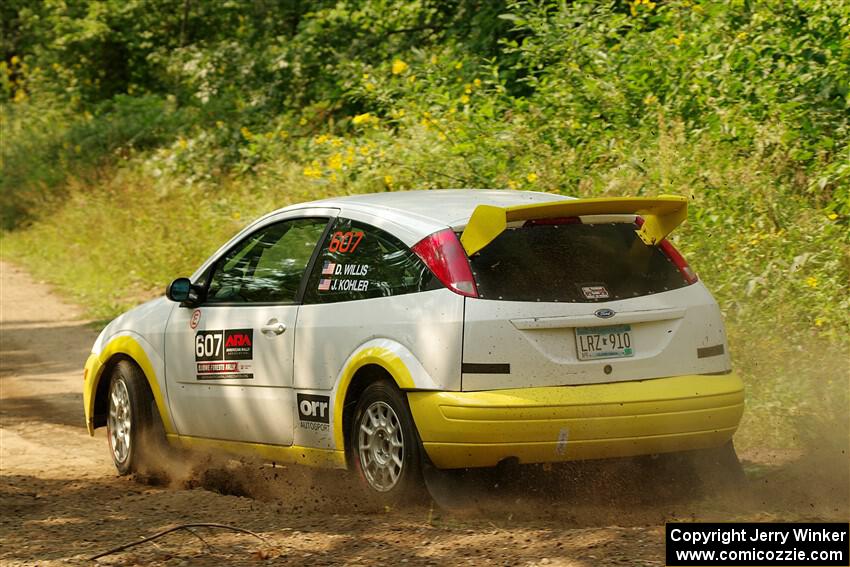 Drake Willis / Jacob Kohler Ford Focus ZX3 on SS2, Thorpe Tower I.