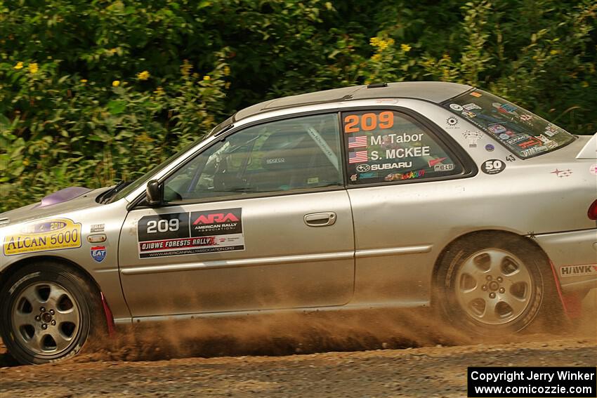 Madelyn Tabor / Sophia McKee Subaru Impreza 2.5RS on SS2, Thorpe Tower I.