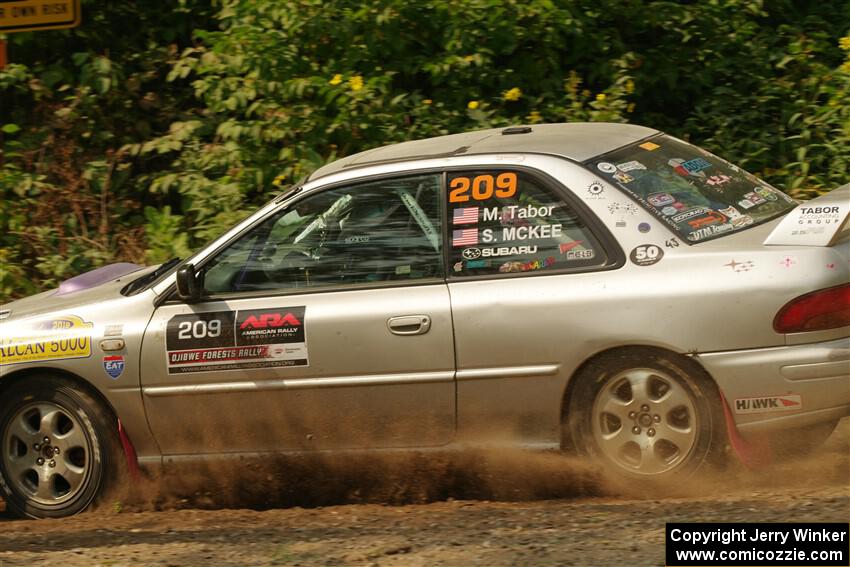 Madelyn Tabor / Sophia McKee Subaru Impreza 2.5RS on SS2, Thorpe Tower I.