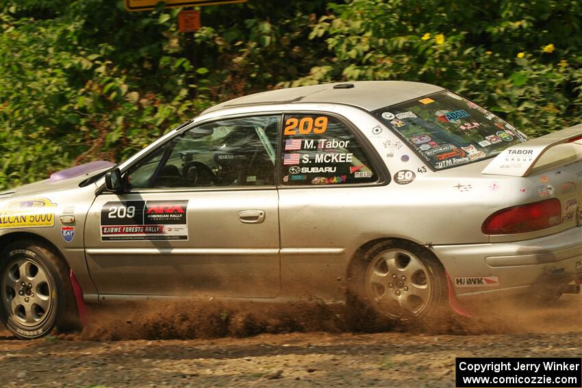 Madelyn Tabor / Sophia McKee Subaru Impreza 2.5RS on SS2, Thorpe Tower I.