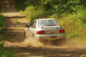 Madelyn Tabor / Sophia McKee Subaru Impreza 2.5RS on SS2, Thorpe Tower I.