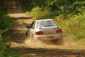 Madelyn Tabor / Sophia McKee Subaru Impreza 2.5RS on SS2, Thorpe Tower I.