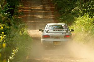 Madelyn Tabor / Sophia McKee Subaru Impreza 2.5RS on SS2, Thorpe Tower I.