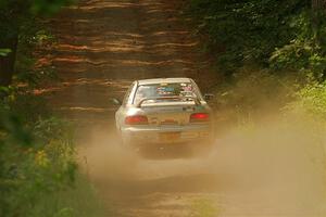 Madelyn Tabor / Sophia McKee Subaru Impreza 2.5RS on SS2, Thorpe Tower I.