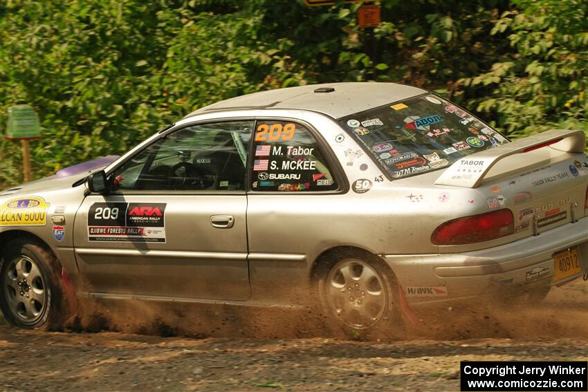 Madelyn Tabor / Sophia McKee Subaru Impreza 2.5RS on SS2, Thorpe Tower I.