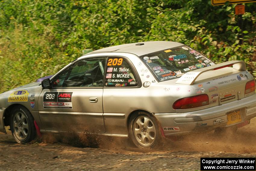 Madelyn Tabor / Sophia McKee Subaru Impreza 2.5RS on SS2, Thorpe Tower I.