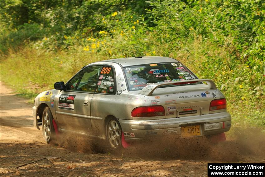 Madelyn Tabor / Sophia McKee Subaru Impreza 2.5RS on SS2, Thorpe Tower I.