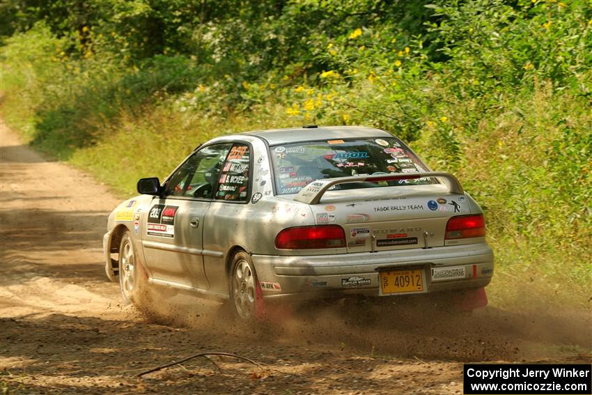 Madelyn Tabor / Sophia McKee Subaru Impreza 2.5RS on SS2, Thorpe Tower I.