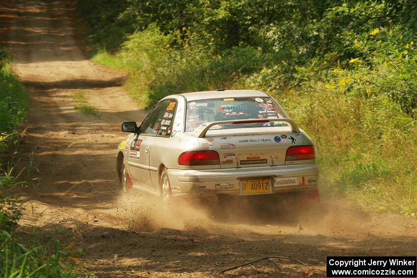 Madelyn Tabor / Sophia McKee Subaru Impreza 2.5RS on SS2, Thorpe Tower I.