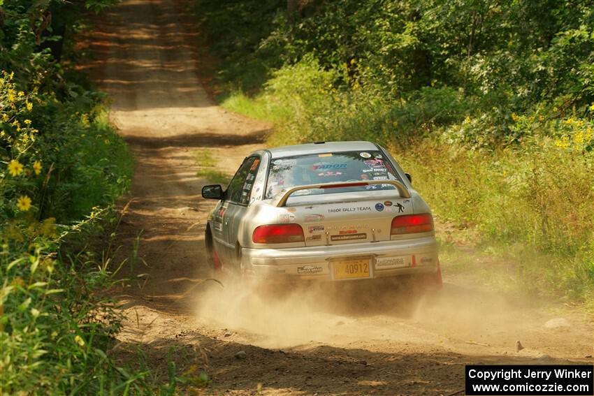 Madelyn Tabor / Sophia McKee Subaru Impreza 2.5RS on SS2, Thorpe Tower I.