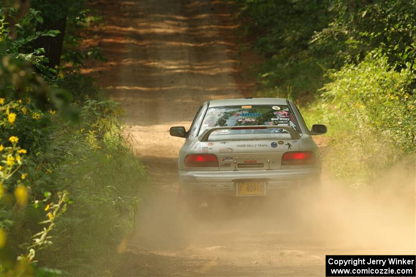 Madelyn Tabor / Sophia McKee Subaru Impreza 2.5RS on SS2, Thorpe Tower I.