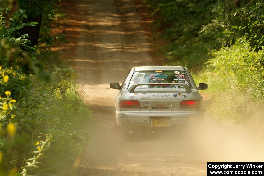 Madelyn Tabor / Sophia McKee Subaru Impreza 2.5RS on SS2, Thorpe Tower I.