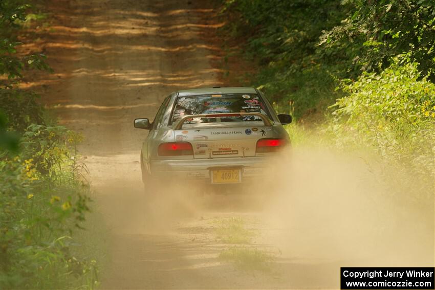 Madelyn Tabor / Sophia McKee Subaru Impreza 2.5RS on SS2, Thorpe Tower I.