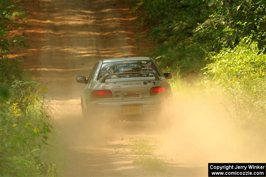 Madelyn Tabor / Sophia McKee Subaru Impreza 2.5RS on SS2, Thorpe Tower I.