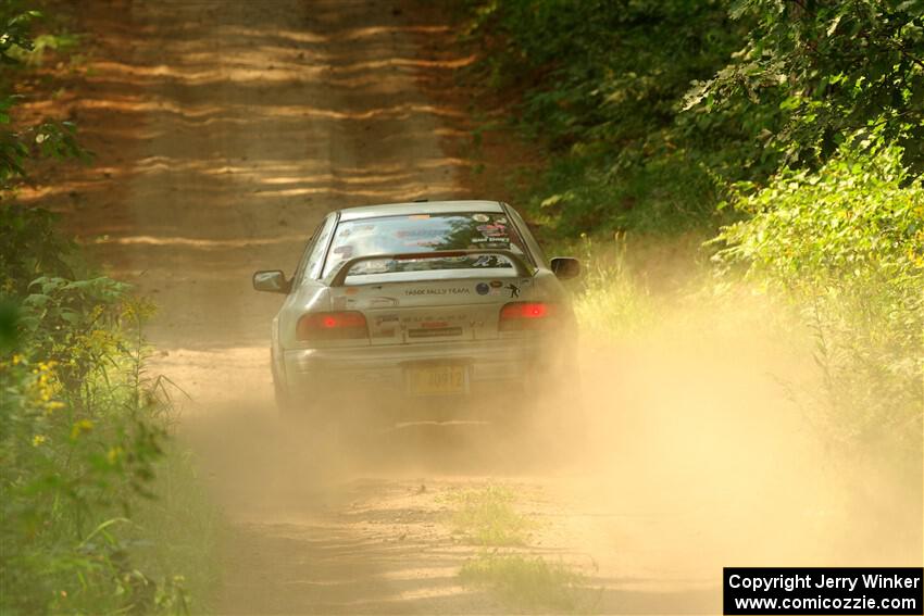 Madelyn Tabor / Sophia McKee Subaru Impreza 2.5RS on SS2, Thorpe Tower I.