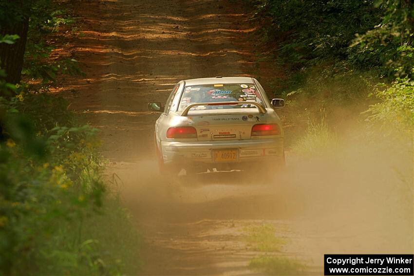 Madelyn Tabor / Sophia McKee Subaru Impreza 2.5RS on SS2, Thorpe Tower I.