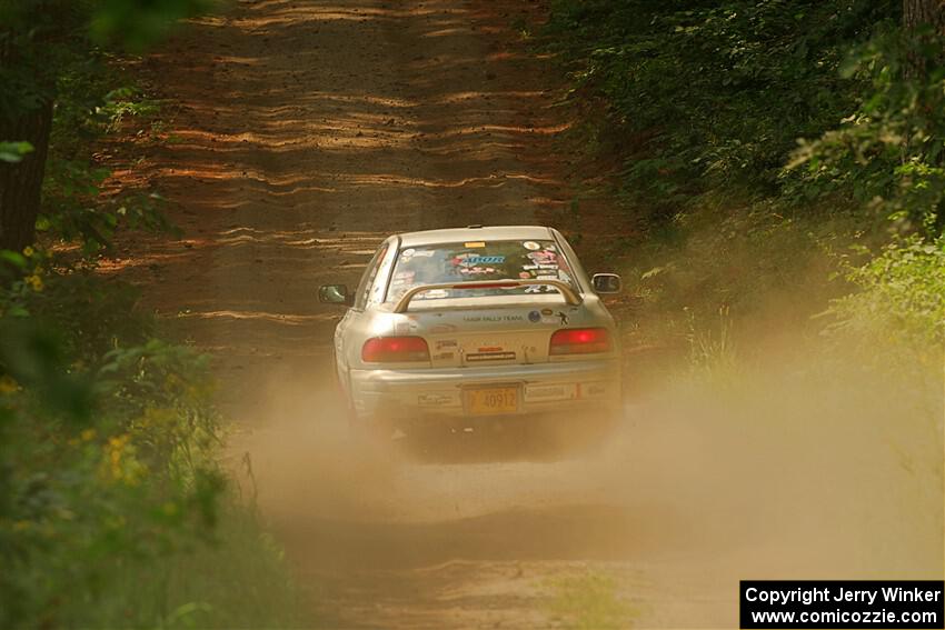 Madelyn Tabor / Sophia McKee Subaru Impreza 2.5RS on SS2, Thorpe Tower I.