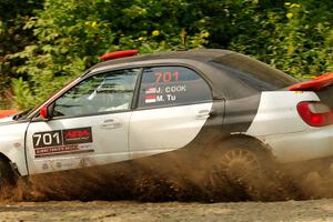 Jason Cook / Maggie Tu Subaru WRX on SS2, Thorpe Tower I.