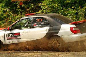 Jason Cook / Maggie Tu Subaru WRX on SS2, Thorpe Tower I.