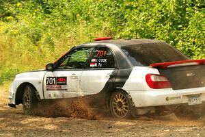 Jason Cook / Maggie Tu Subaru WRX on SS2, Thorpe Tower I.